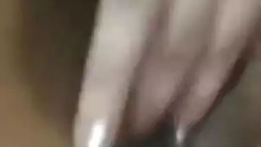 Pakistani wife fingering pussy on selfie web camera