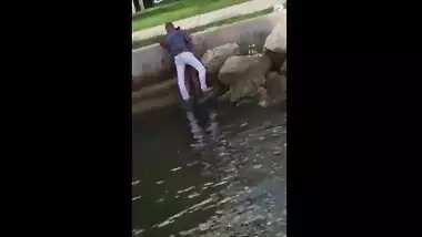 Lovers at Park Doing Pussy Lick and Fuck