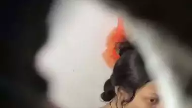 Devar hides near bathroom to see bhabhi nude bath