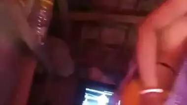 Desi young village XXX wife changing her sexy dress on cam