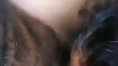 Threesome fucking in jungle by hot Tamil slut