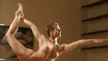 Full nude yoga