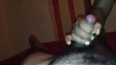 Aunty giving hot blowjob to her tenant