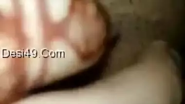 Fragile Desi gal provocatively rubs XXX boobs and vagina on camera