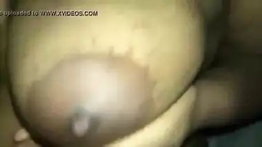Mallu Curvy with huge tits and brown areola...