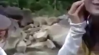Indian porn movies of horny college friends enjoying outdoor group sex