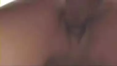 As soon as the guy is licking her pussy she was...
