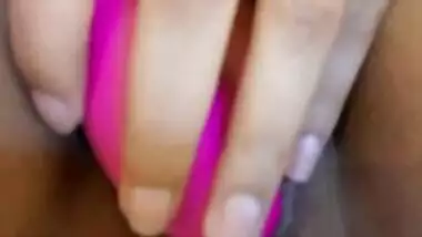 Horny Dirty snow ball masturbating with Vibrator in her pussy