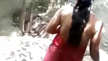 Desi Married Boudi Bathing Secretly Captured By Neighbour