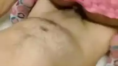 Lucky man enjoying a desi gand