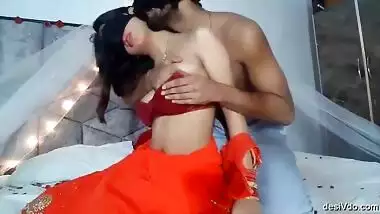 Desi Suhagraat on Cam Blowjob Fingering Boobs Biting