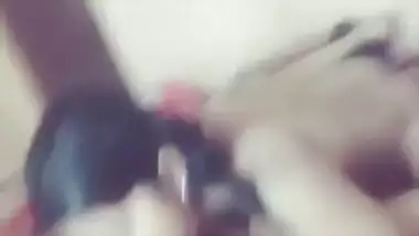 Cute girl blowing