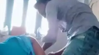 Marathi wife getting her boobs sucked by colleague