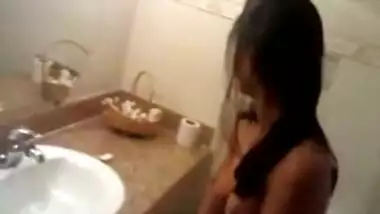 Indian with pierced navel feels comfortable 