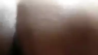 Kinky Indian girl showing her black pussy