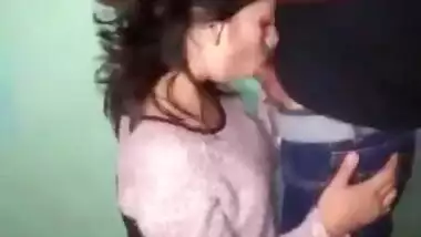 Desi Girl Doing Blowjob During College Gangbang