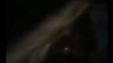 Horny male licks his Desi wife's sweet tits during XXX video call