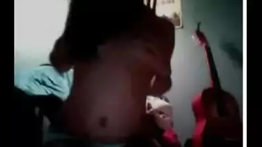 Amateur Goa Girlfriend Teases Boyfriend on Cam and Rubs Pussy