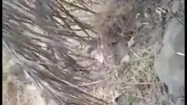 Desi mms clip of Indian village lovers caught fucking outdoor on ground