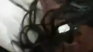 Shy wife boob press and blowjob
