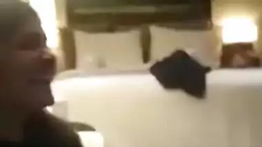 Desi cute call girl with clients in a hotel for sex