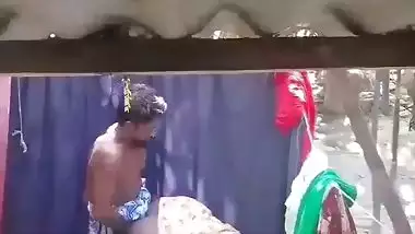 Fatty Desi XXX wife gets her pussy hard fucked outdoors MMS