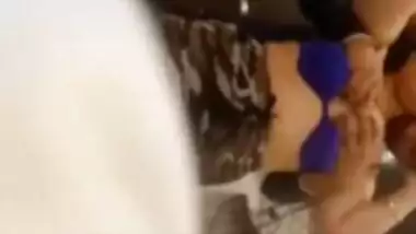 Fondling vacation trip with neighbor bhabhi in hotel room