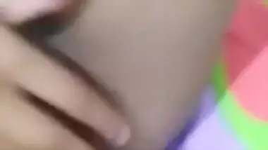 Indian teen pussy fingering on selfie cam