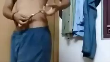Female soccer player from India flashes tits and ass in locker room