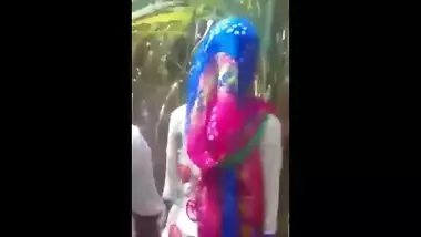 Indian village girl outdoor romance video