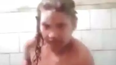 Big boobs Bangladeshi nude bath selfie video