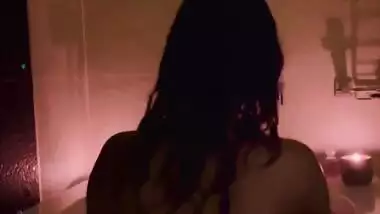 Lankan busty girl in black bra