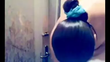 Desi pakistani cute gf self shot shower for bf