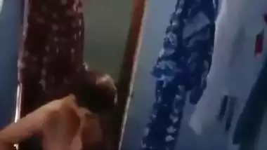Spying Indian college girl in bathroom