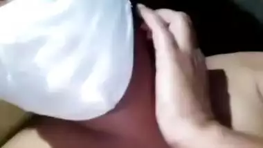 Hot Desi Girl Showing and Pressing Boobs