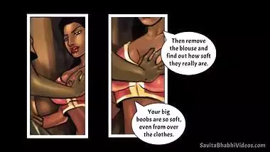 Bhabhi fools around with Desi boy who touches boobies in XXX porn comic