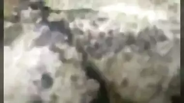 Sexy mom having an outdoor sex with her son