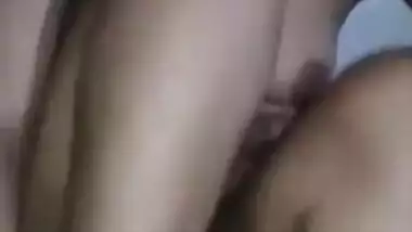 Desi cheating wife romancing her lover at bedroom