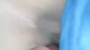 Clean shaved juicy wet pussy fucking MMS
