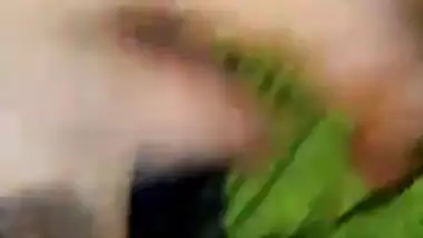 Bhabhi talking on phone and husband playing with her boobs and pussy