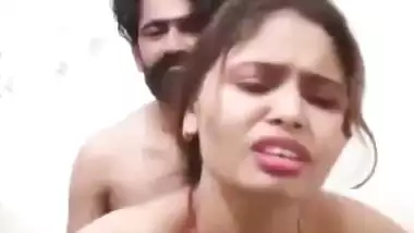 Standing bhabhi stripped fully and fucking in doggy position