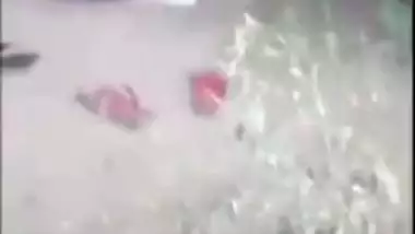 Tamil couple banging outdoor in a jungle gets caught on a , desi sex mms