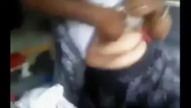 Desi maid outdoor blowjob to owner for money