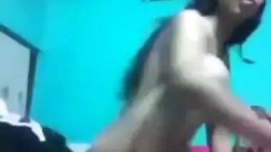 Lovely Bangla Teen Girl Strips White Bra & Panty On Cam