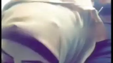 Horny young Pakistani babe in hijab giving blowjob to brother