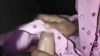 Big boobs Pakistani aunty sucking young dick