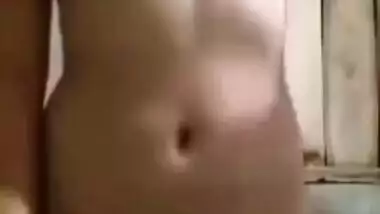 Desi female takes dress off and does the same with XXX bra and panties