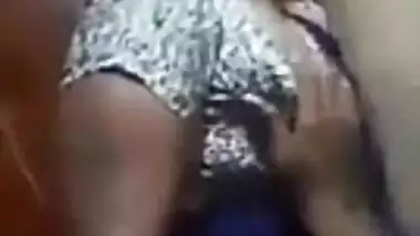 House wife boobs pressing 