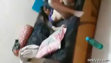 Saloni fucked in various positions by BF on couch with clear audio