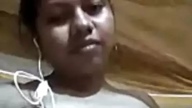 Sexy big boob show selfie MMS video